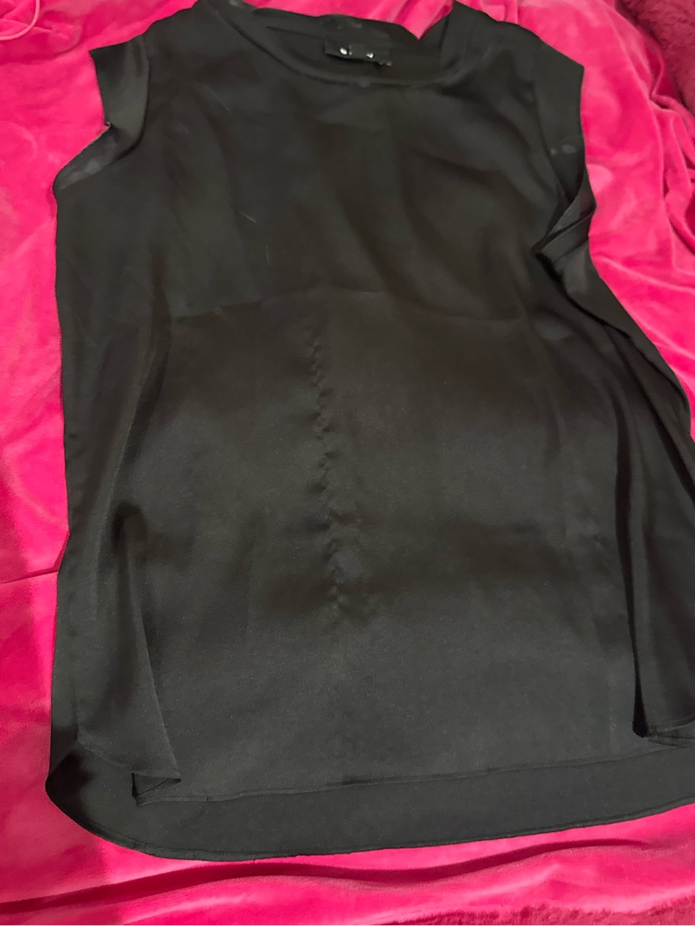 DKNY Black Sleeveless Blouse Tank Top Size M